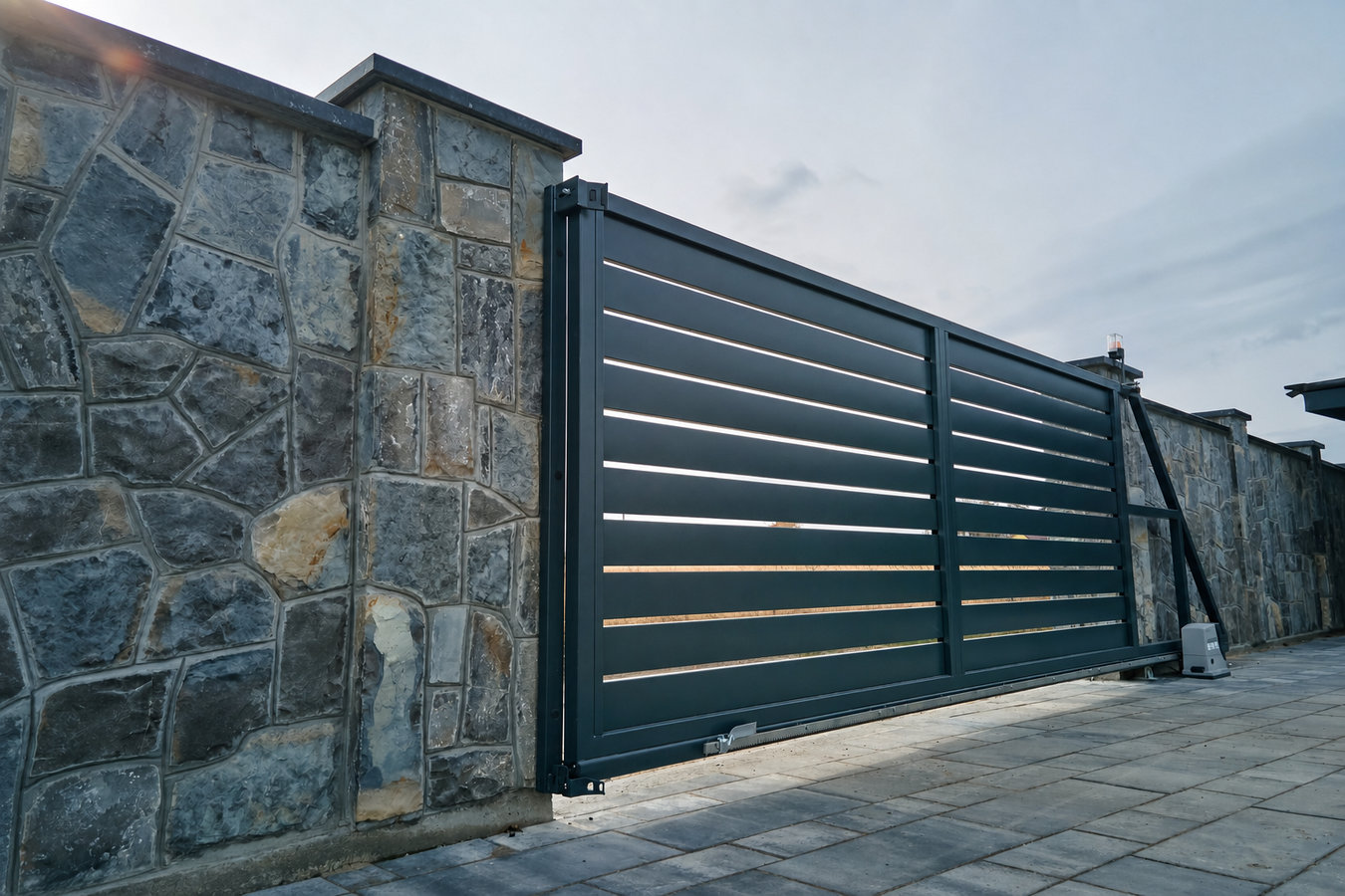 Automatic gate installation